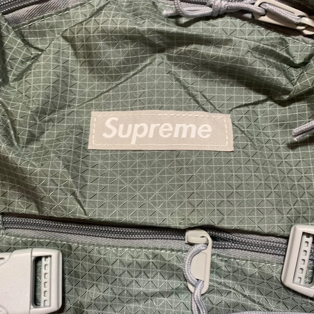 Supreme Olive Green Tactical Backpack with Bungee Front